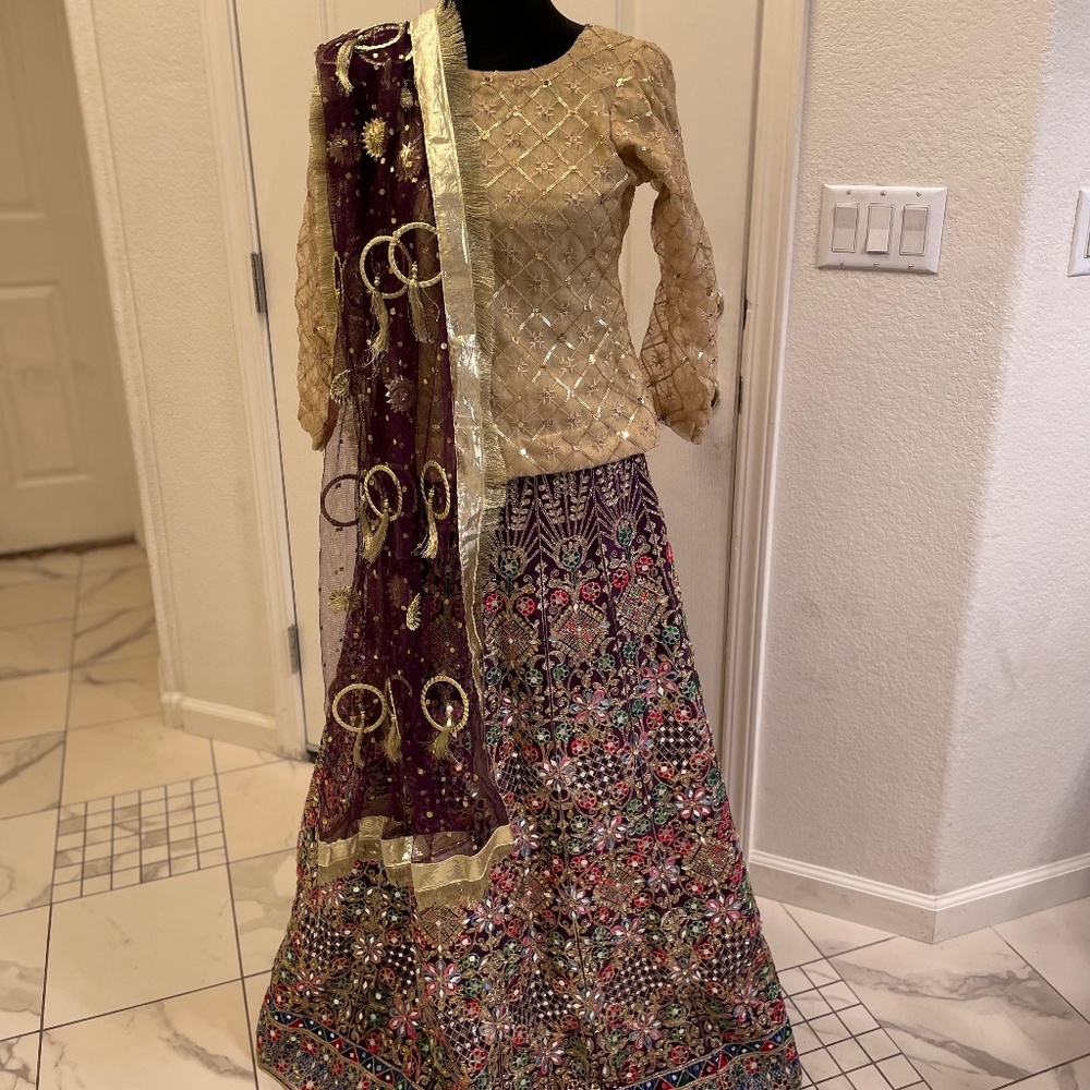 Pakistani/Indian 3 Piece Lehenga